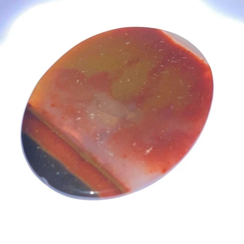 Carnelian banded agate